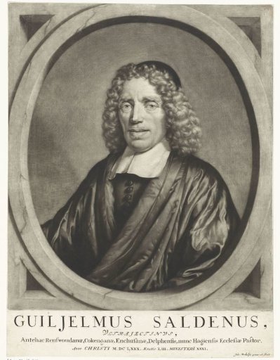 Portrait of the poet and preacher Guiljelmus Saldenus