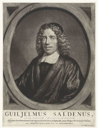 Portrait of the poet and preacher Guiljelmus Saldenus