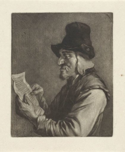 Man Reading a Letter
