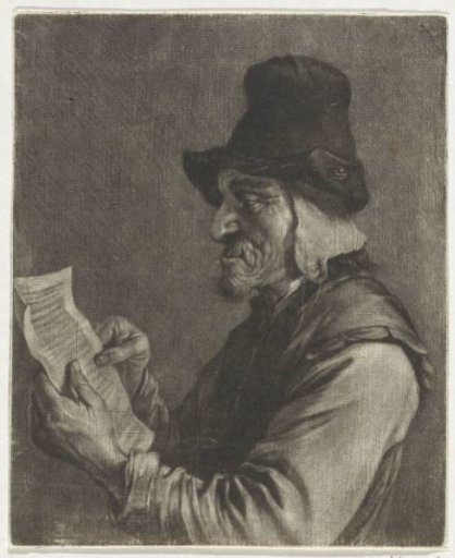 Man Reading a Letter