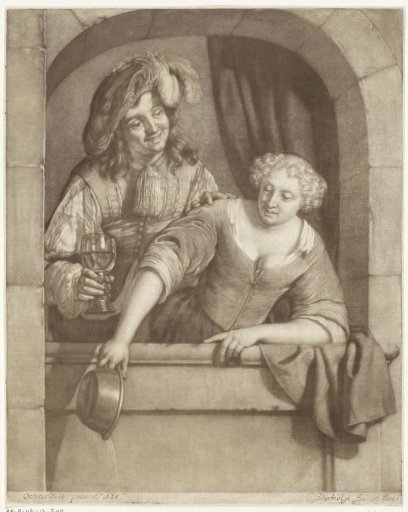Woman and Man in a Window