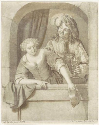 Woman and Man in a Window