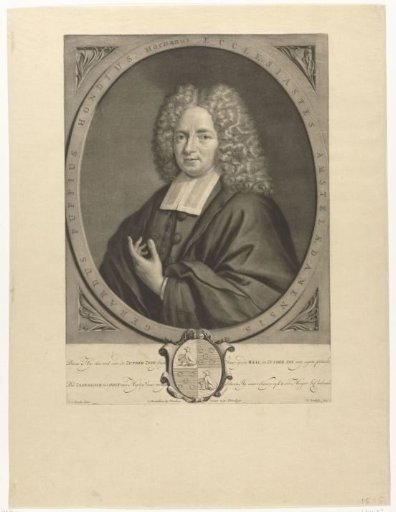 Portrait of the preacher Gerard Puppius Hondius