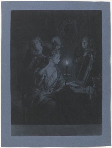 Woman before a Mirror by Candlelight