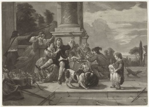 Merry Company on a Terrace