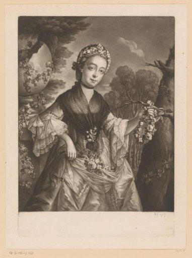 Portrait of Elizabeth Chudleigh as Flora