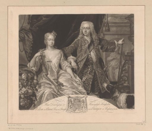 Portrait of Anna of Hanover and William IV, Stadtholder and Prince of Orange-Nassau