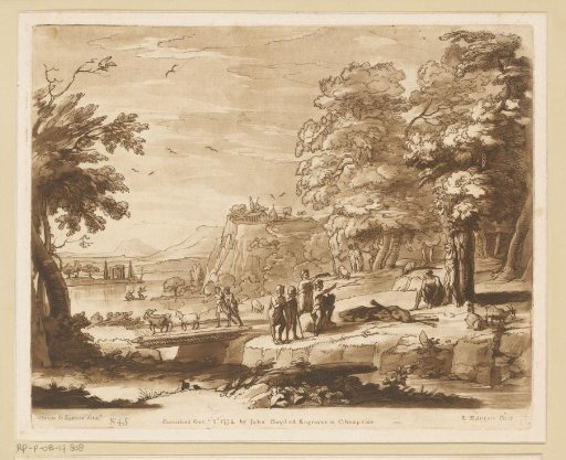 Landscape with Marsyas tied to a tree