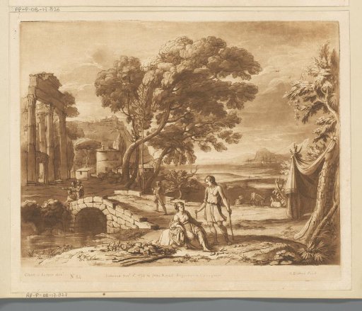 Coastal Landscape with Shepherd, Shepherdess and Ruin