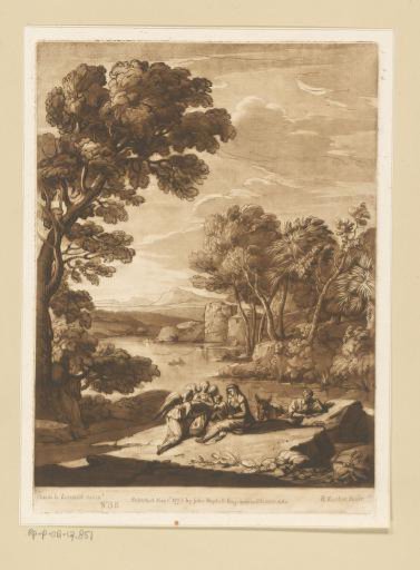 Landscape with Rest in Egypt and two angels