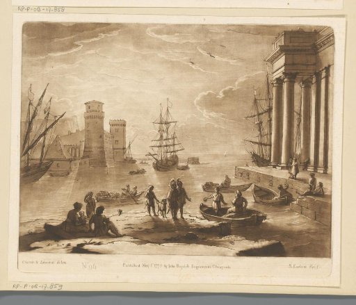 Seaport with the Departure of Odysseus from the Island of the Phoenicians
