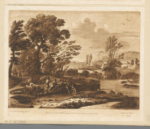 Landscape with a Flute-Playing Shepherd and Shepherdess Filling a Water Jug