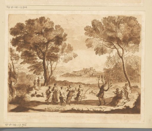 Landscape with an Apulian Shepherd Turning into an Olive Tree and Dancing Nymphs