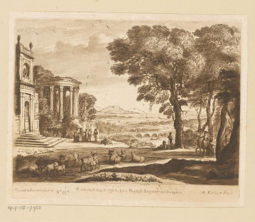 Landscape with the Father of Psyche Sacrificing to Apollo at the Temple