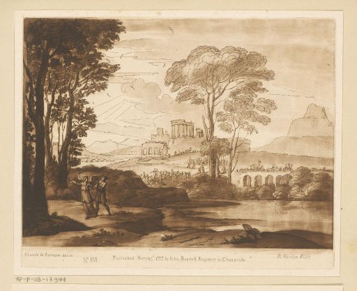 Landscape with Jacob wrestling with the angel