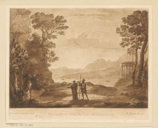 Coastal landscape with Aeneas and the Sibyl of Cumae