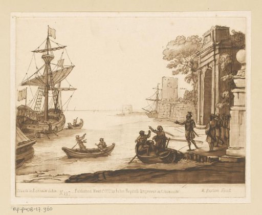 Seaport with Triumphal Arch and Embarkation of a Soldier