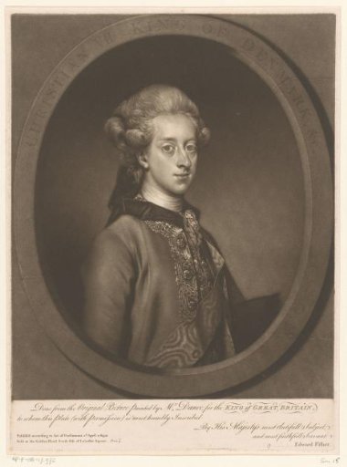 Portrait of Christian VII of Denmark
