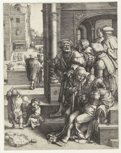 The Poet Virgil in a Basket