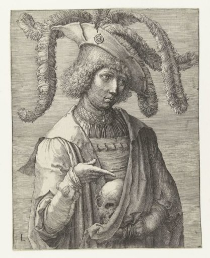 Young Man with a Skull