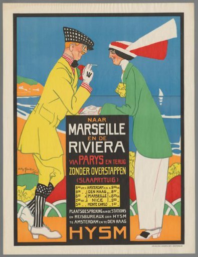 To Marseille and the Riviera via Paris and back without changing trains. H.IJ.S.M.