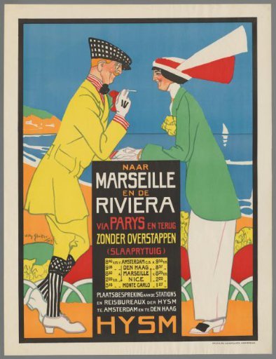 To Marseille and the Riviera via Paris and back without changing trains. H.IJ.S.M.