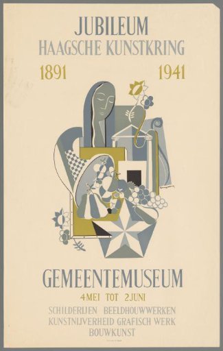 Jubilee of the Hague Art Circle 1891-1941. Gemeentemuseum 4 May to 2 June. Paintings, sculptures, crafts, graphic works, architecture.