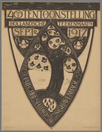 40th Exhibition Dutch Drawing Society. Sept. 1917 Pulchri Studio 's-Gravenhage 1876