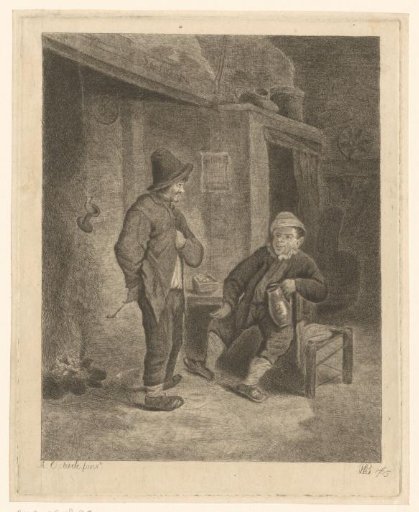 Interior with Two Peasants