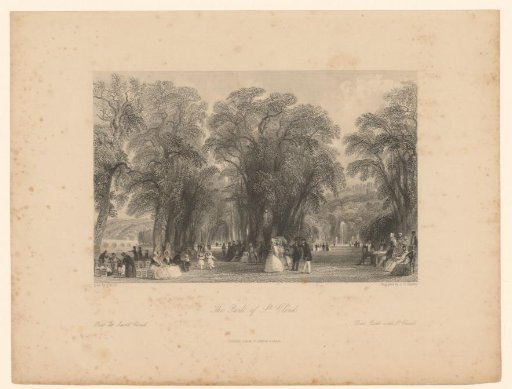 View of the Parc de Saint-Cloud near Paris
