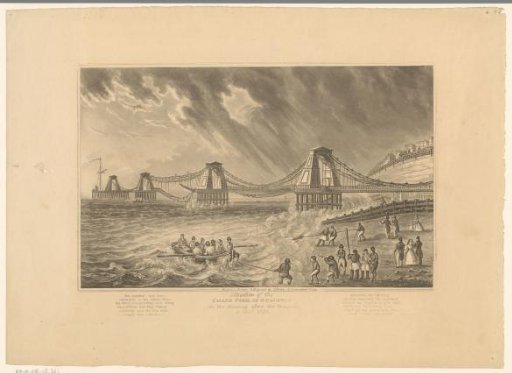 View of the damaged Chain Pier in Brighton, the morning after a storm