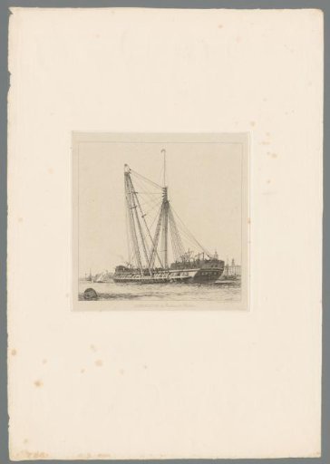 Crane ship in the harbour of Portsmouth