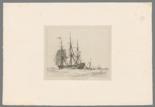 Merchant ship Thames sailing under the command of James Keith Forbes in the Channel