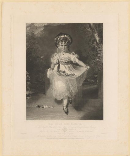 Portrait of Louisa Georgina Augusta Anne Murray as a flower girl