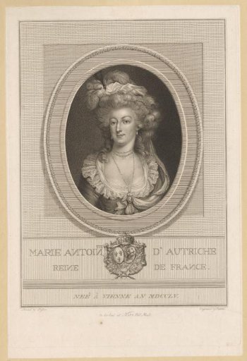 Portrait of Marie Antoinette of Austria