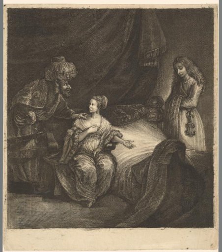 Wife of Potiphar accuses Joseph