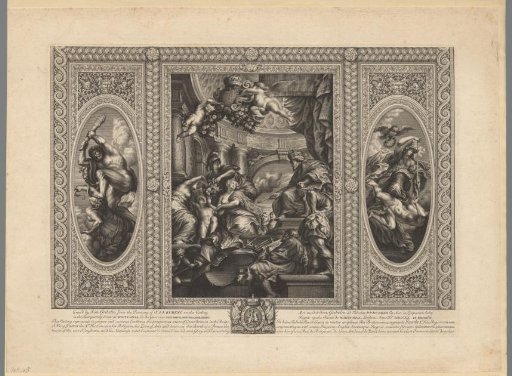 Allegory on the coronation of Charles I as King of Scotland by James I