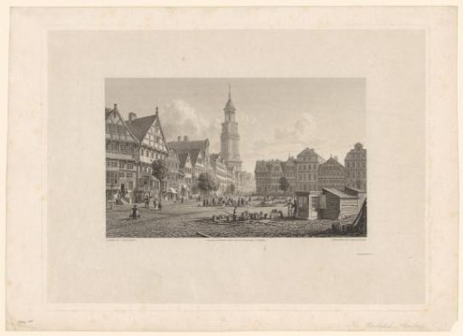 View of the Grossneumarkt in Hamburg