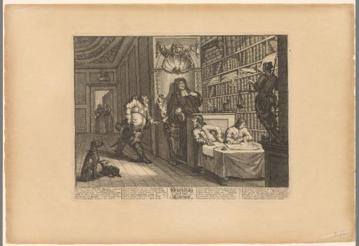Hudibras with a lawyer and his two clerks