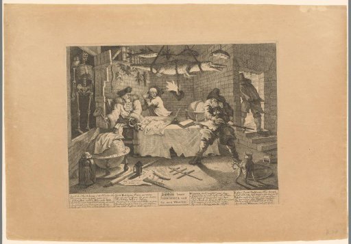 Hudibras confronting the apothecary Sidrophel