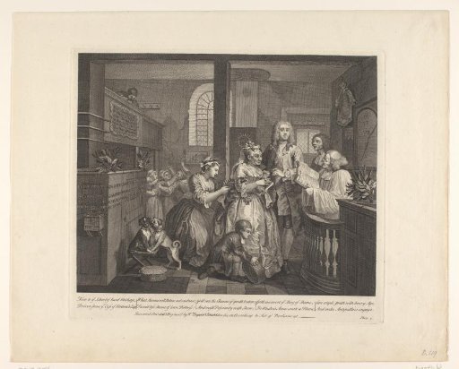 Tom Rakewell marrying an old wealthy woman