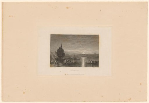 View of a sunset at Konstanz