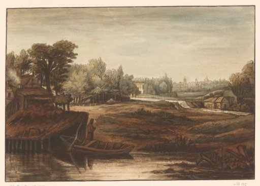 Landscape with watermill