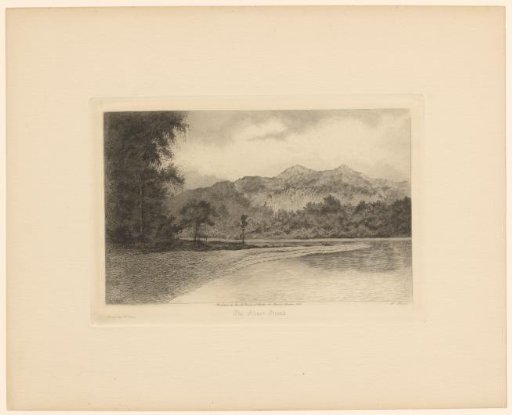 Landscape with river and mountains