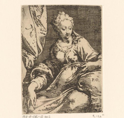 Seated woman with a book
