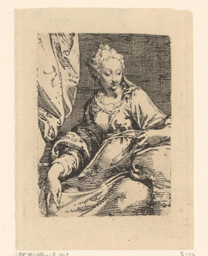 Seated woman with a book