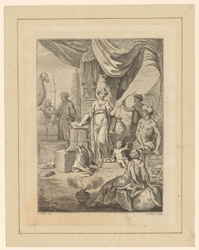 Allegorical Oriental scene