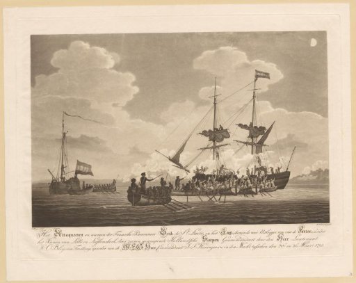 Capture of the French gunboat Ste. Lucie, 1793