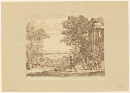 Ascanius aims his arrow at the stag of Silvia