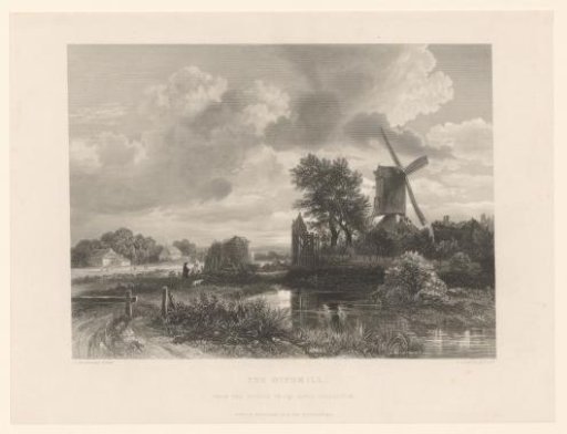 Landscape with windmill